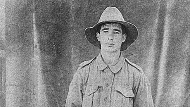 An undated studio portrait of Private Samuel Pearse VC.