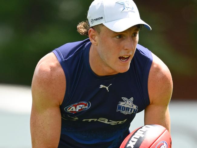 Nick Larkey is a unique option in the forward line. Picture: Quinn Rooney/Getty Images