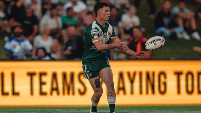 Jackson Moule in action for the Maroochydore Swans in the 2022 Sunshine Coast rugby league grand final. Picture: Phil Bradeley