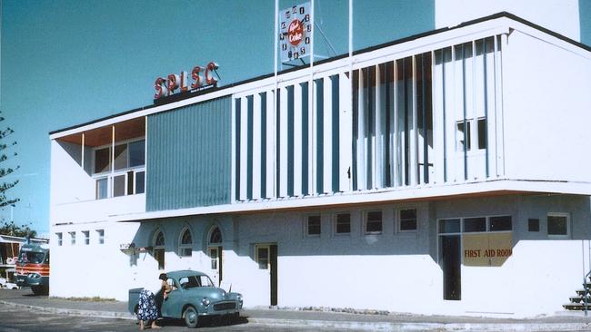 View of the old Surfers Paradise Surf Lifesaving Club as it was in the 1960s.