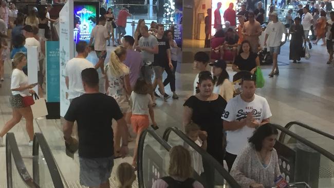 Boxing Day crowds at Pacific Fair Shopping Centre on the Gold Coast. Photo: Supplied