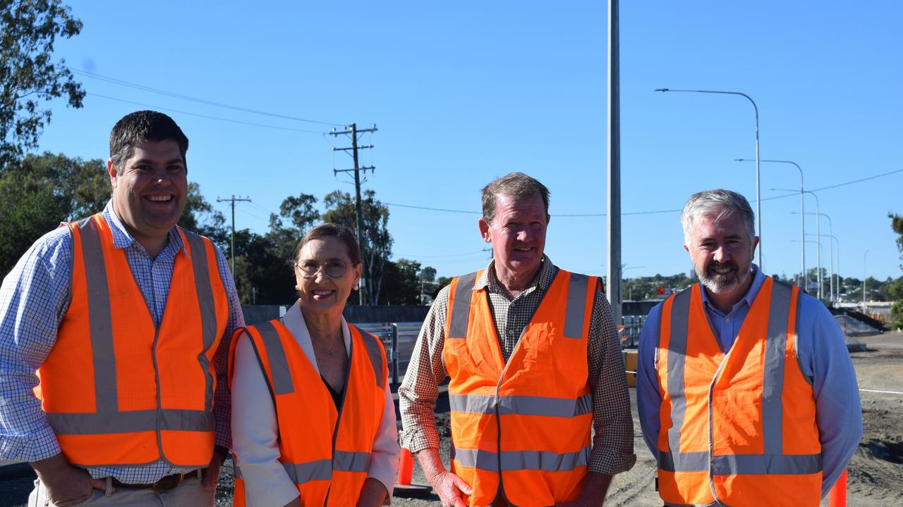 It was all smiles as Rockhampton’s Lion Creek Bridge was officially declared opened on Thursday, June 5. The bridge is part of the Rocky Ring Road project and is considered by Queensland Minister for Transport and Main Roads Brent Mickelberg, State Member for Rockhampton Donna Kirkland, State Member for Mirani Glen Kelly and Federal Assistant Minister for Regional Development and Senator for Queensland, Anthony Chisholm. to be a vital infrastructure project for the region.