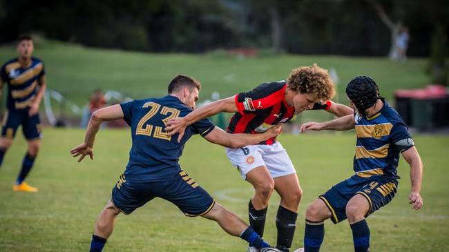 The brawl occurred at a match between Sydney United 58 and Rockdale City Suns at Ilinden Sports Centre on Sunday.