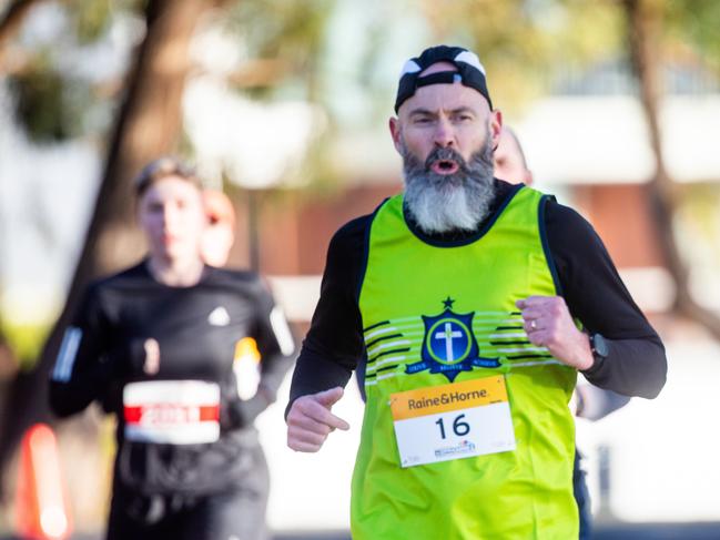 Paul Reidy running the 12km race in the City to Casino on Sunday 18th May 2025. Picture: Linda Higginson
