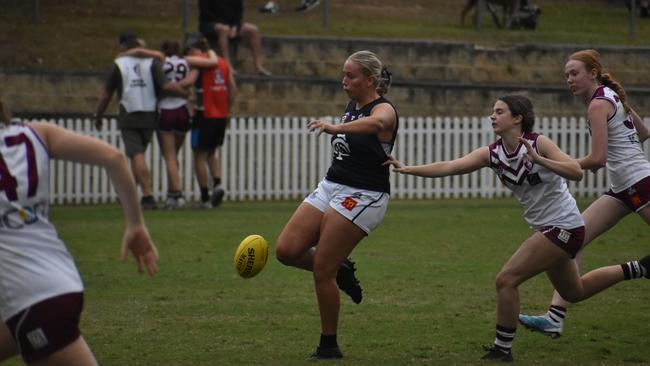 Under-17 Girls division 1 action between Wests and Tweed Coolangatta. Sunday May 14, 2023. Picture: Nick Tucker