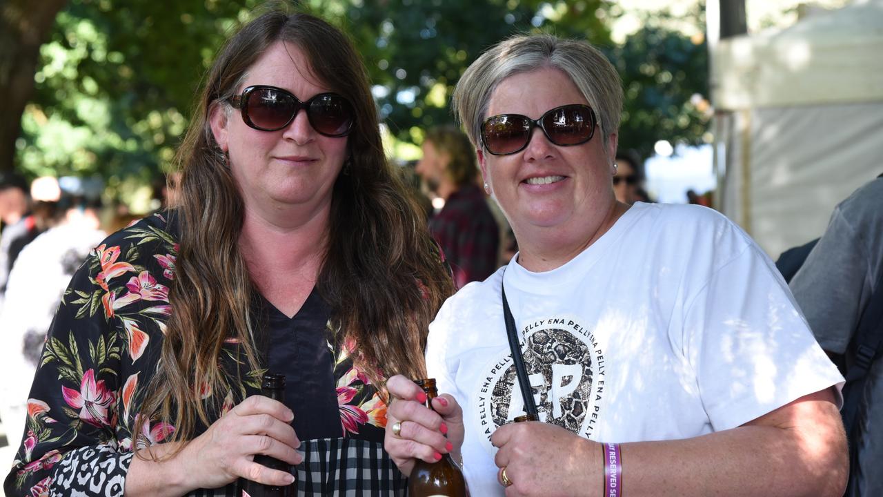 Cathy and Anah Chapman at City Park on Day 1 of Launceston's Festivale. Picture: Alex Treacy