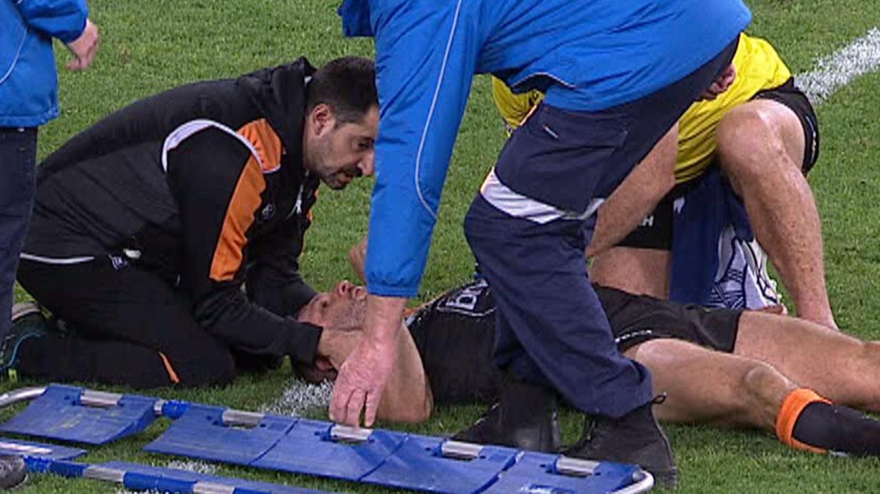 Robbie Farah was knocked out tackling George Burgess.