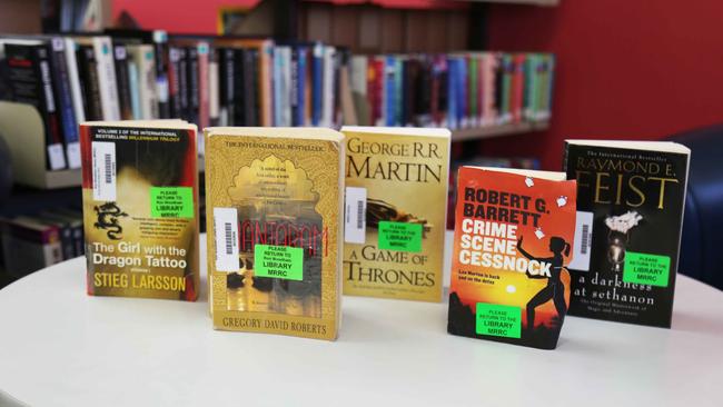 The top five fiction reads for NSW prisoners. Picture: CSNSW