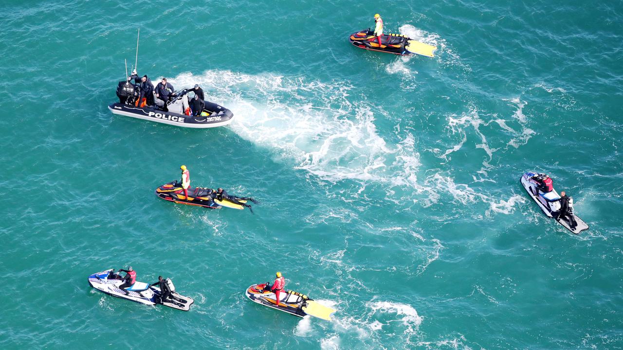 The search for the missing Yak-52 plane around South Stradbroke Island (Jumpinpin) where the pilot and passenger on board are still missing. Picture: NIGEL HALLETT