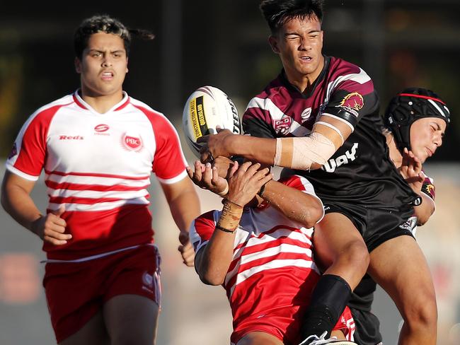 The Walters Cup Grand Final between Marsden State High and Palm Beach Currumbin State High at Langlands Park, Brisbane 9th of September 2020.  (Image/Josh Woning)