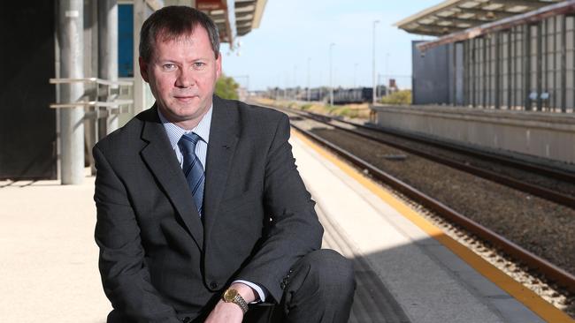 Salisbury Cr David Bryant wants the government to build an eight-storey carpark at the Mawson Lakes Railway Station to alleviate significant parking congestion in the existing carpark. Picture: Stephen Laffer