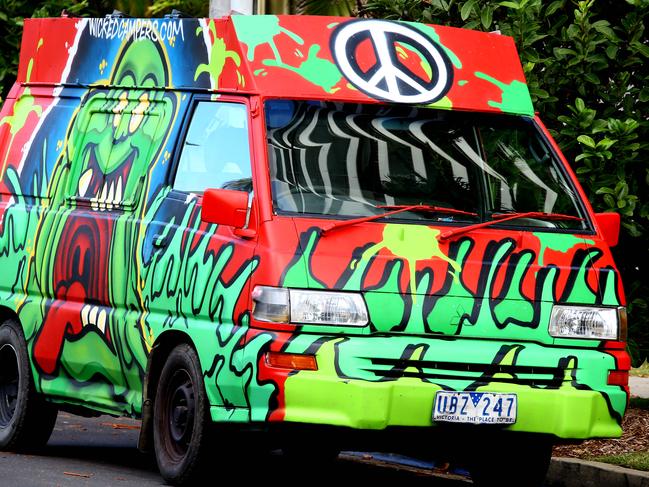 General shots of a Wicked campervan the type Splendor in the Grass organisers don't want camping at the event  Photo: David Clark