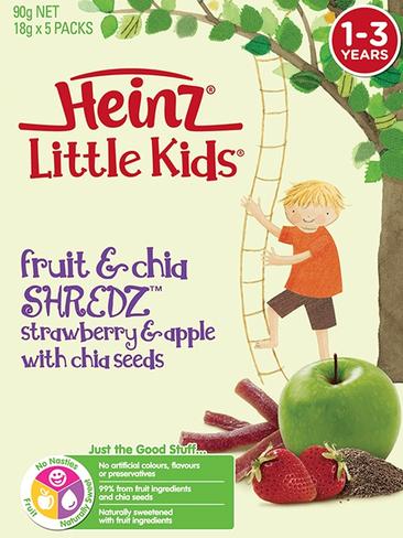 The fruit snacks Heinz came under fire for because they were mostly made up of sugar.