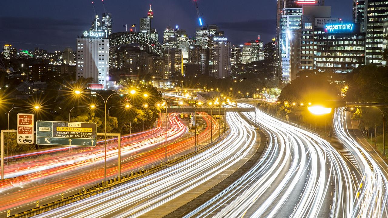 More lanes should mean more cars can squeeze into the current road space. Picture: Damian Shaw