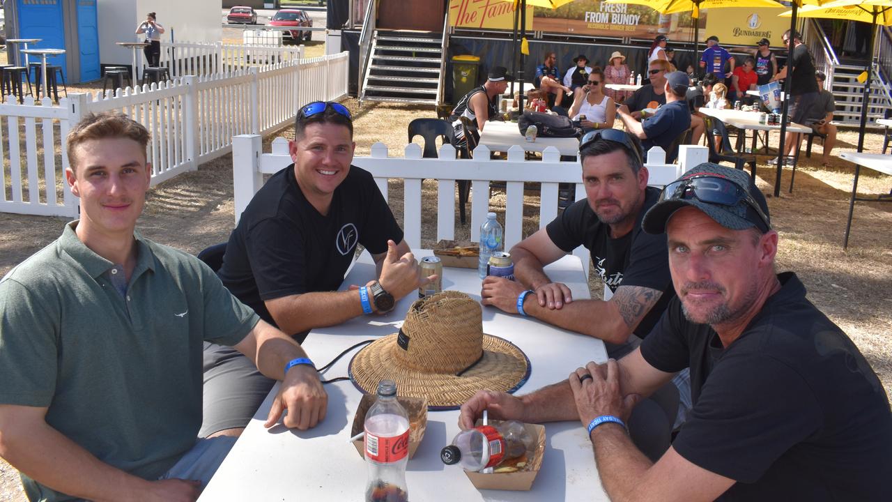 Jacob Appleton, Kane Gamter, Steve Hart and Mick Cleary. Taken at Burnout precinct at Rockynats 2022.