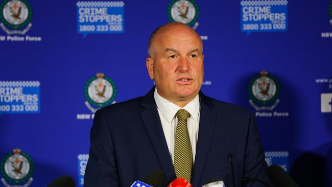 Police minister David Elliott: Minister for Police and Emergency Services speaks during a Press Conference at Police Headquarters in Parramatta in Sydney Australia on NOVEMBER 02, 2020. Picture: NCA NewsWire / Gaye Gerard