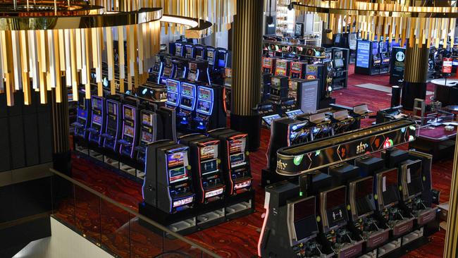 A gaming floor at the all new SkyCity Adelaide casino. Pic: Brenton Edwards