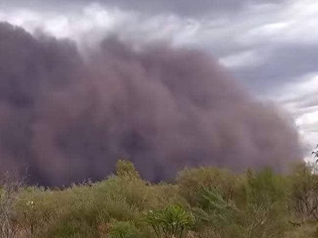 A massive dust storm just outside of Ali Curung has been captured on video at the end of January, 2025. Picture: James Standen