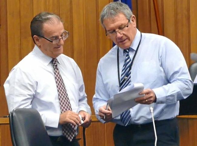 Clarence Valley Council mayor Jim Simmons and general manager Ashley Lindsay have staked the council's long term planning on IPART granting an 8 per cent rate increase. Picture: Tim Howard