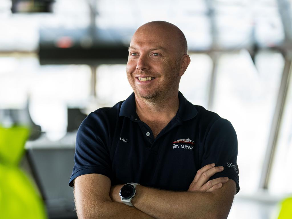 One of the RSV Nuyina’s two captains, Master Paul Clarke. Picture: Courtesy of Serco.