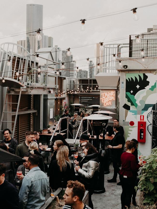 QT Secret Garden rooftop gin bar is open Thursdays and Friday through summer.