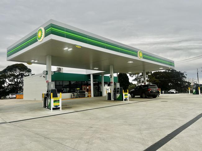 Thieves also targeted the BP service station on Commercial St in Korumburra on Thursday morning. Picture: Jack Colantuono