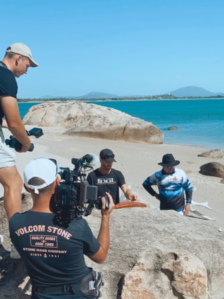 A fishing trip at Bowen with Steph's brother Justin was a highlight of the trip. Picture: Supplied.