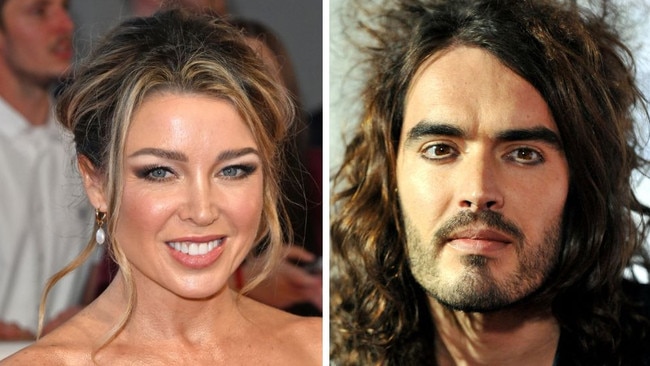 Dannii Minogue and Russell Brand.