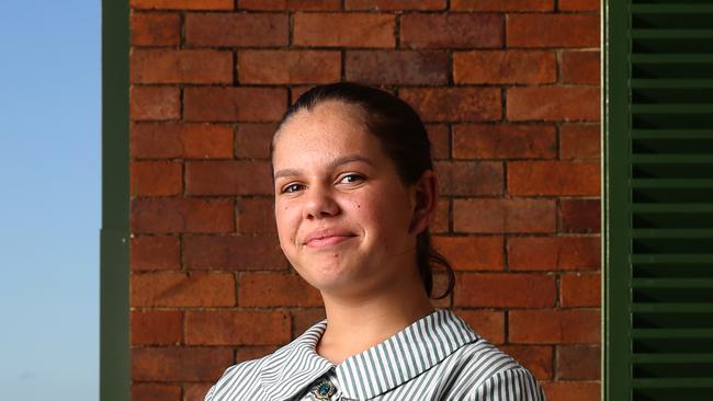 Cunnamulla resident Natasha Widgell, 15, won a scholarship to study at Clayfield College in Brisbane. Picture: David Kelly