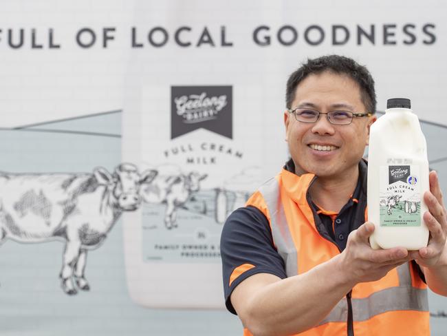 Geelong Dairy plant site manager Ashley Tan. PICTURE: ZOE PHILLIPS