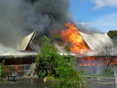 The old Smorgy’s site in Bundoora was destroyed by fire.