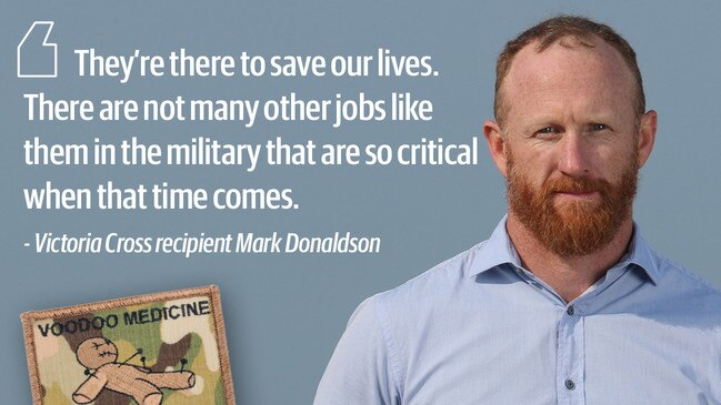 “They’re the ones we kind of love the most when we need them but the ones we don’t always think about when we don’t need them,” says Victoria Cross recipient Mark Donaldson.