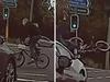 Cyclist sent flying after riding through red