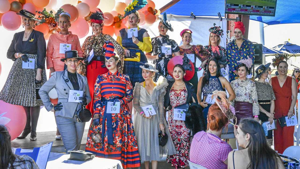 Preliminary judging of Helloworld Travel's Fashions on the Field at Gladstone Cup Race Day on August 10. Picture: Matt Taylor GLA100819FOTF