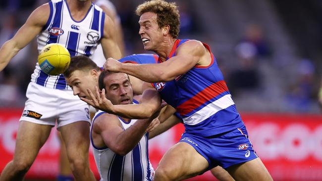 Mitch Wallis looks set to leave the Western Bulldogs. Picture: Michael Klein