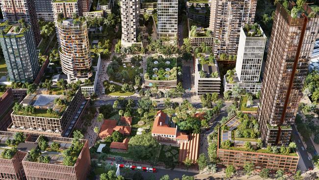 The proposal includes housing for 25,000 new residents. Picture: Supplied by the NSW government