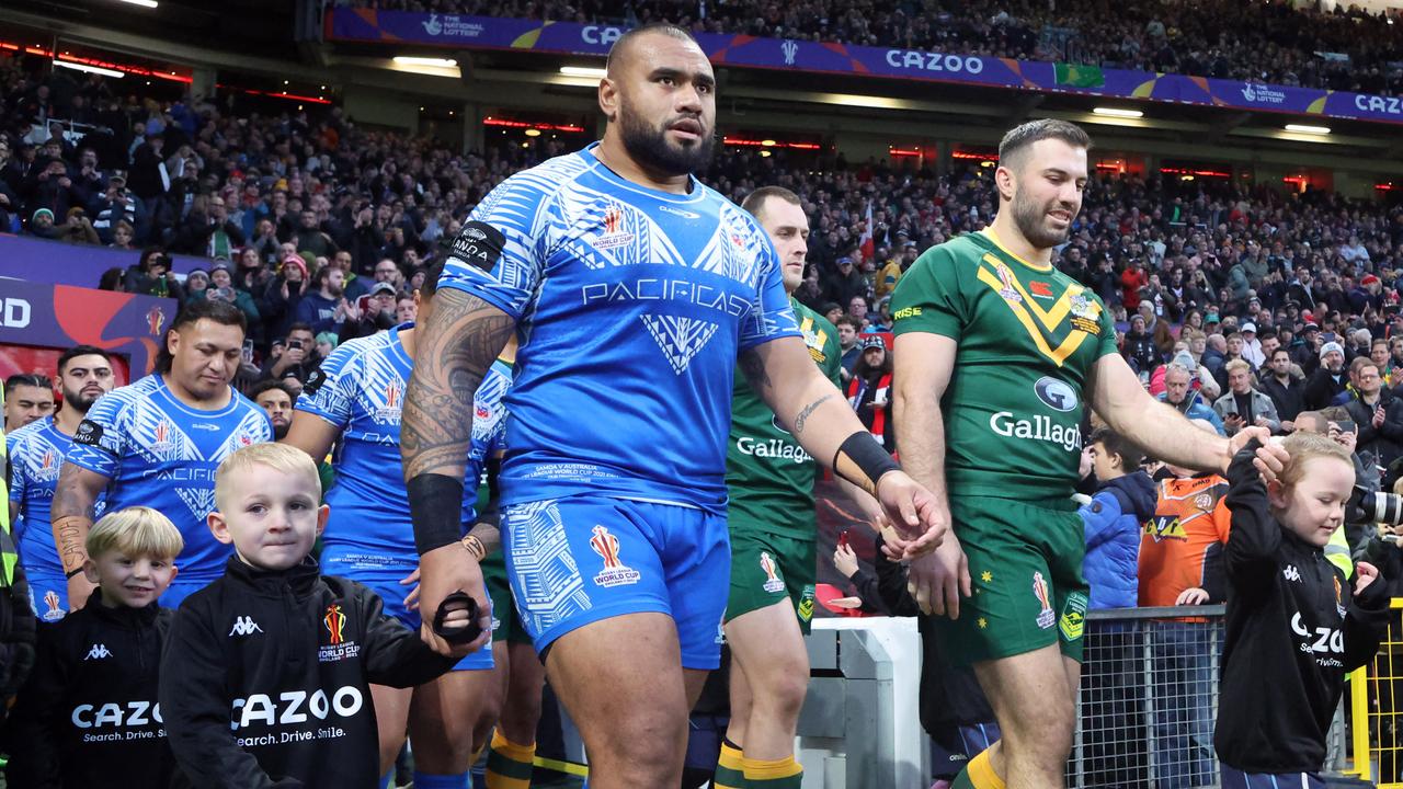 Australia v Samoa World Cup final 2022. Credit: NRL Images.