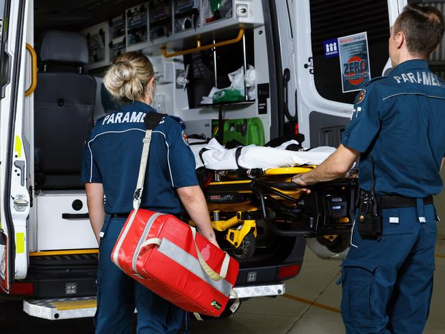 General, generic file photo of Queensland Ambulance Service advanced care paramedics responding to a medical emergency in Cairns. Picture: Brendan Radke