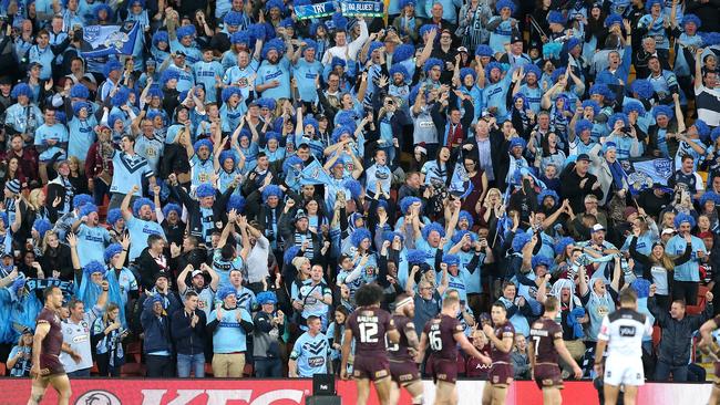 There were plenty of Blues fans at the dead rubber. (AAP Image/Jono Searle)