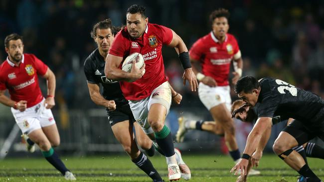 Ben Te'o in action for the British and Irish Lions. Picture: AFP