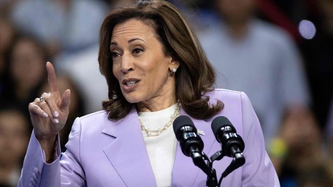 Kamala Harris speaks during a campaign rally in Las Vegas, Nevada. Picture: AFP.