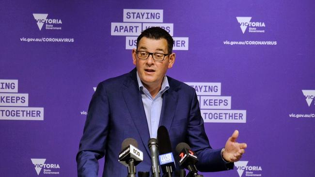 Victorian Premier Daniel Andrews declared last week that he wants to break the business model of the branch-stackers. Picture: AAP/Luis Ascui