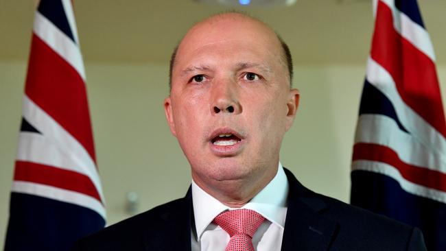 Home Affairs Minister Peter Dutton insists Neil Prakash is a dual Fijian citizen. Picture: AAP Image/Darren England