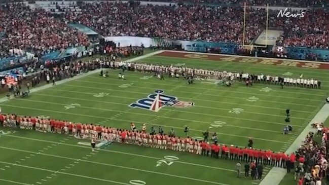 Super Bowl LIV: Players line up on 24-yard line in honour of Kobe Bryant