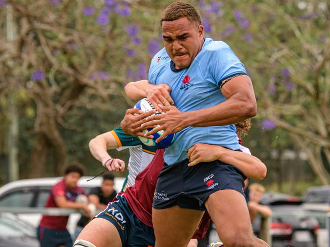 The NSW Waratahs against the Reds in thr Super Rugby U16s: Photos: Reds Media.