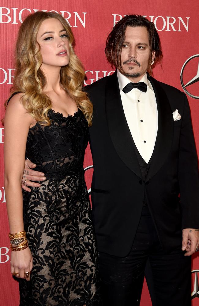 The former couple at the Palm Springs International Film Festival in 2016. Picture: Getty Images for PSIFF