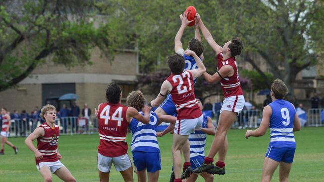 The 2020 St Peter's College vs Prince Alfred College intercol. Picture: Brenton Edwards