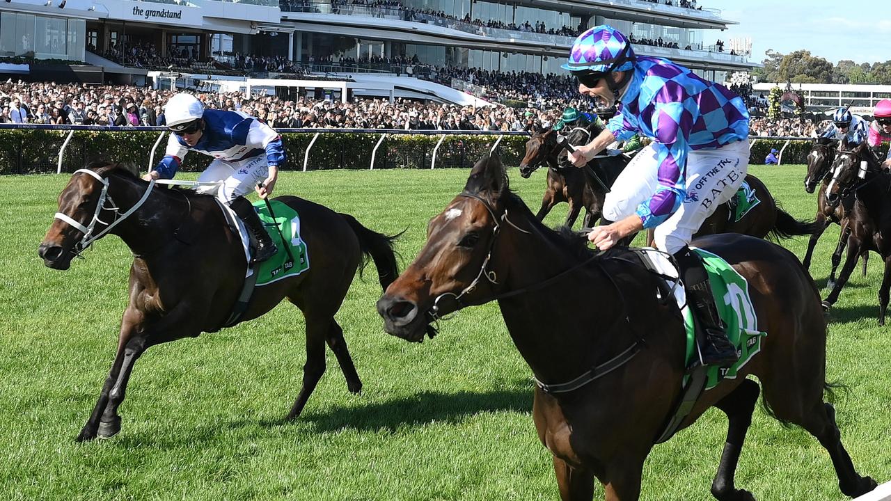 Atishu (left) finished second to Pride Of Jenni in last year’s Empire Rose Stakes. Picture: Quinn Rooney/Getty Images