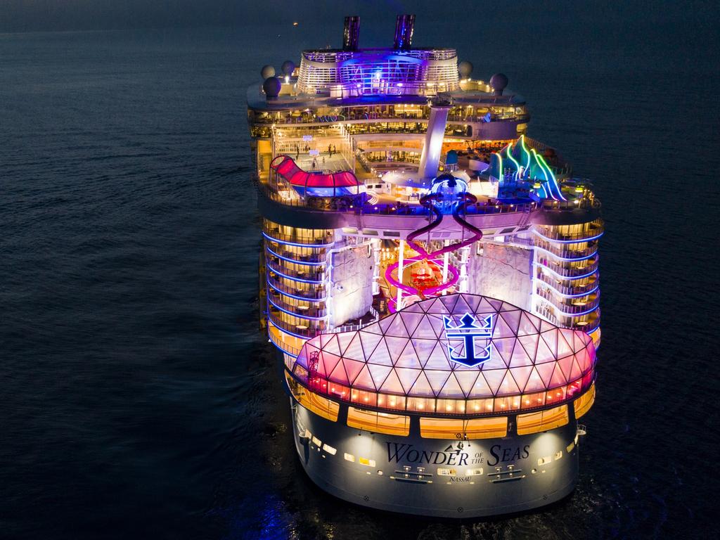 Wonder of the Seas set sail on Friday. Picture: Supplied