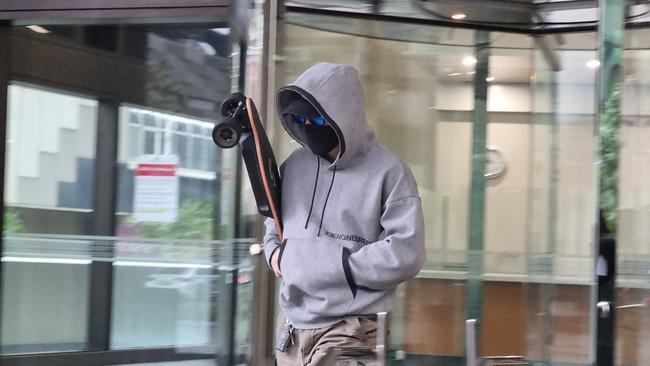 Benjamin Nathaniel Bruce, 23, leaves Perth Magistrates Court on Tuesday after a brief appearance. Picture: NCA NewsWire / Anthony Anderson